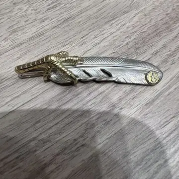 깃털 디자인 목걸이