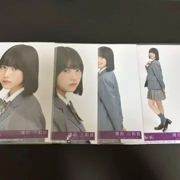 마스다 미리온 노기자카46 네이블 오렌지 봉입 브로마이드 4종 컴프