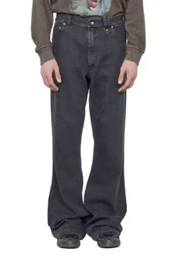 egonlab black denim pants S flare
