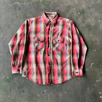 70s 플란넬 셔츠 체크