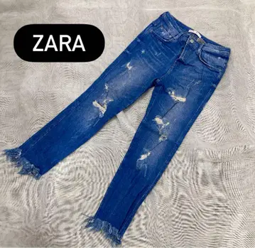 ZARA 데미지 프린지 데님