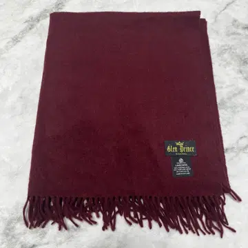 글렌 프린스 대형 스톨 무릎 담요 버건디