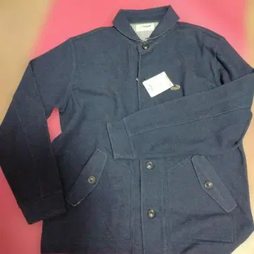 LACOSTE 네이비 스탠드 카라 자켓