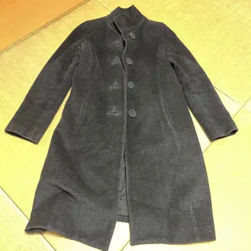 COMME CA DU MODE 다크 그레이 롱 코트