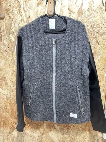 NAME. 네임 가죽 라이더스 이소재 도킹 자켓 사이즈 2
