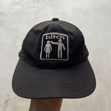 90s~ 레어 발금 로고 bitch skateboards 캡 모자