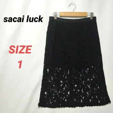 sacai luck 사카이 럭 레이스 스커트 블랙
