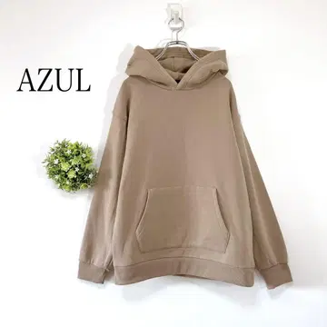 AZUL 아줄 [ S ] 후드티 속기모 후드 브라운 캐주얼