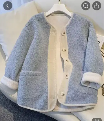 보아 플리스 자켓 한국 라이트 블루