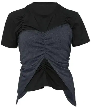 [ 새상품 ] FLAREUP Bustier Layered T-Shirt