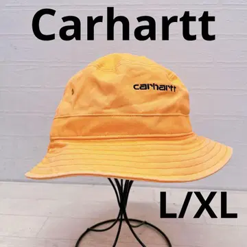 167 Carhartt 버킷햇 모자 형광 오렌지 로고 자수