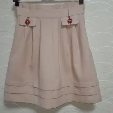 NETTO di MAMMINA 세련된 핑크 베이지 플레어 스커트