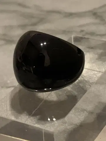 반지 베이클라이트 실버 925 블랙 12호 빈티지