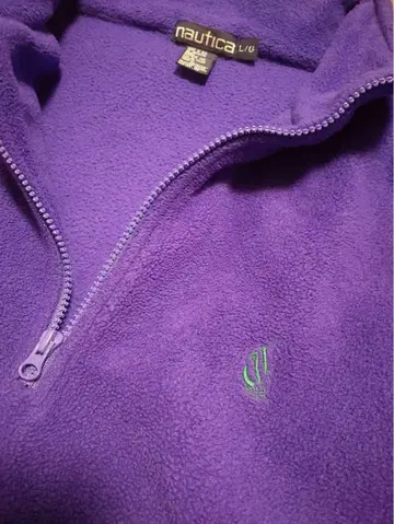 NAUTICA 노티카 하프 지퍼 플리스 컬러 퍼플