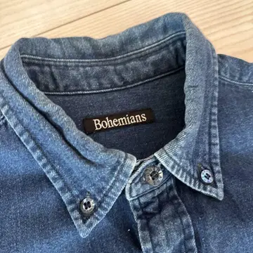 Bohemians 다크 블루 데님 셔츠
