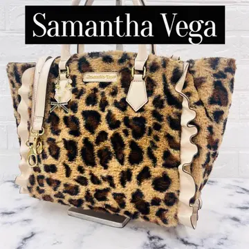 [새상품급] 사만사 베가 레오파드 토트 숄더백 2WAY 사선 크로스백