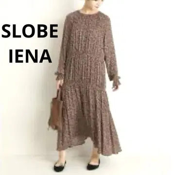 새상품급 SLOBE IENA 슬로브 이에나 플라워 프린트 티어드 원피스