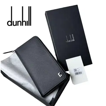 새상품 박스 포함 던힐 dunhill 지갑 블랙 가죽 라운드 지퍼