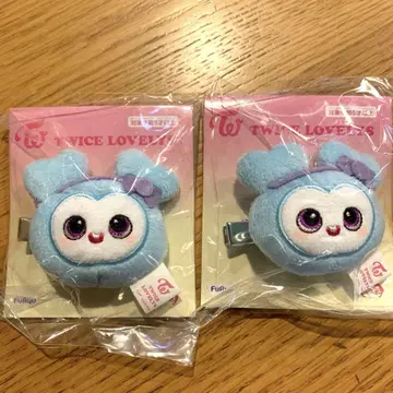 TWICE LOVELYS 봉제 인형 헤어핀 나연 2세트 GIGO