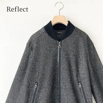 Reflect 리플렉트 집업 자켓 블루종 울 혼방 9호