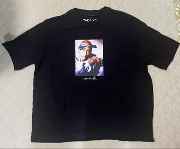 H&M 2PAC 티셔츠 XL 사이즈 블랙