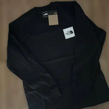 THE NORTH FACE 블랙 롱 슬리브 티셔츠 XL