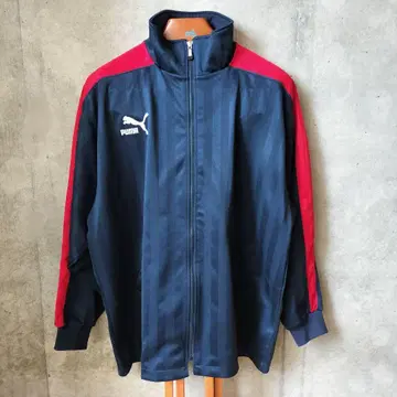 90s PUMA 트랙 자켓 저리 자수 로고 L 상당