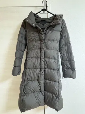 UNIQLO 후드 부착 롱 다운 자켓 S 사이즈