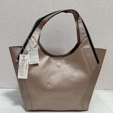 미사용 frou frou 여성용 핸드백 토트백 라메 가죽