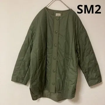 SM2 올리브 그린 퀼팅 자켓