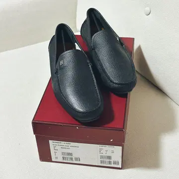 Bally 블랙 가죽 슬립온
