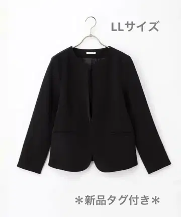 Honeys GLACIER 노카라 자켓 블랙 LL