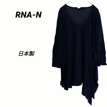 3075M RNA-N 긴팔 티셔츠 상의 면100 일본제 네이비