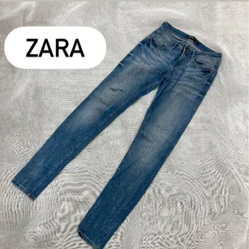 ZARA 스트레치 스키니 데미지 가공 데님