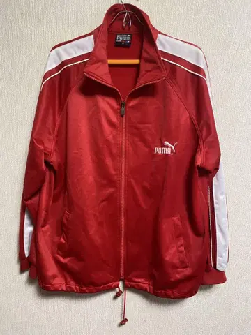 PUMA 집업 트랙 자켓 레드 푸