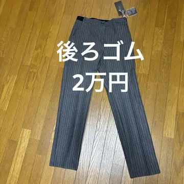 그레이 스트라이프 캐주얼 팬츠 슬랙스 단정함 스트레치 따뜻함
