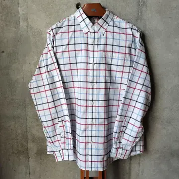 llbean USA 구제 의류 체크 무늬 bd 셔츠 xl 새상품급