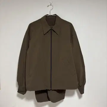 새상품급! 훼미리마트 어패럴 브라운 나일론 조거 팬츠 셋업!
