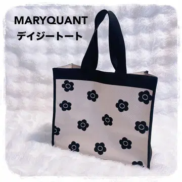 미사용 마리콴트 니트 자카드 데이지 토트 MARY QUANT
