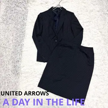 유나이티드 애로우즈 ADAYIN THE LIFE 스트라이프 자켓 스커트