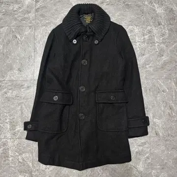 FIDELITY 블랙 울 피코트 S 사이즈 [ 185 ]