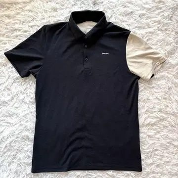 최신작 테일러메이드 피케 셔츠 스트레치 바이컬러 베이지 카라 부착