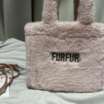 FURFUR 퍼 백 핑크 택 포함