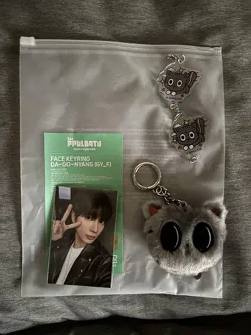 다고냥 페이스 키링