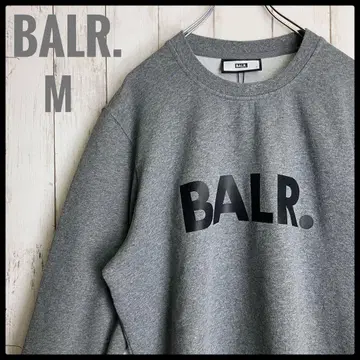 [ 미사용급 택 포함 ] BALR. 보라 맨투맨 센터 로고 그레이 L