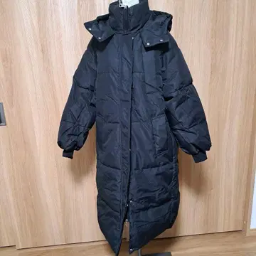 충전솜 롱 코트