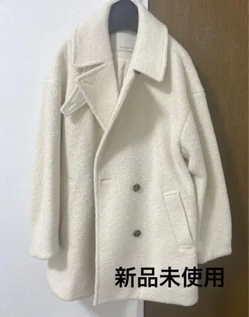 Andemiu 아이보리 울 피코트