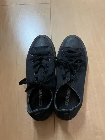 컨버스 블랙 캔버스 스니커즈