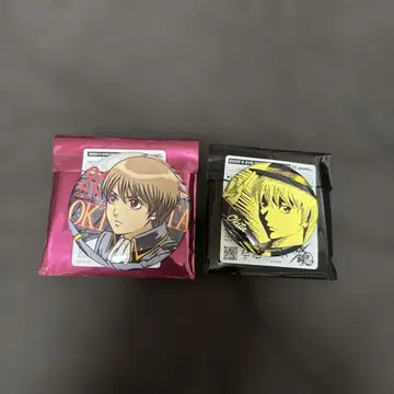 은혼 한국 한정판 20주년 기념 캔뱃지 오키타 소고 2개 세트