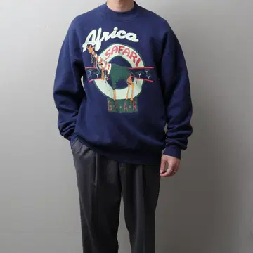 1990's MadeinUSA 프린트 스웻 셔츠